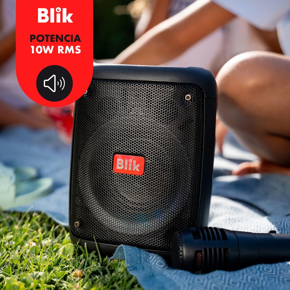 Parlante Bluetooth Karaoke Con Microfono Blik Voice potencia 10w