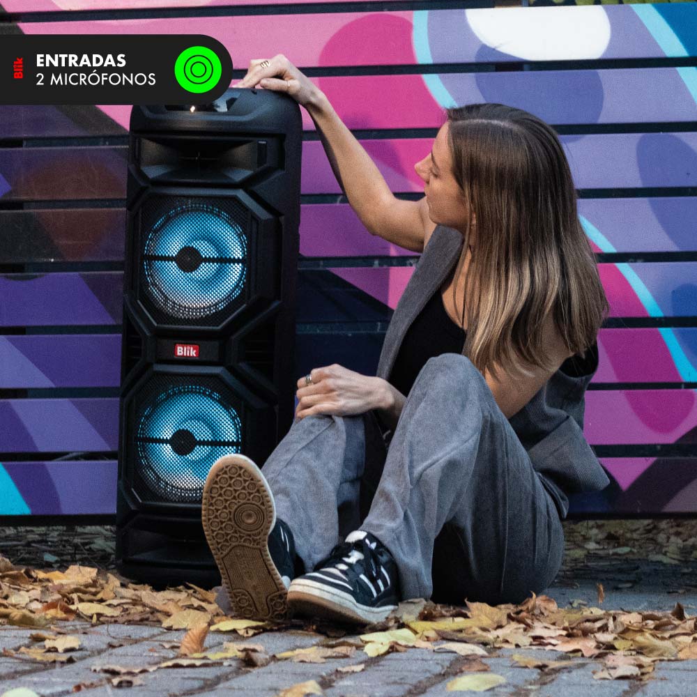 Parlante Bluetooth Karaoke Con Microfono Blik Wavemax1